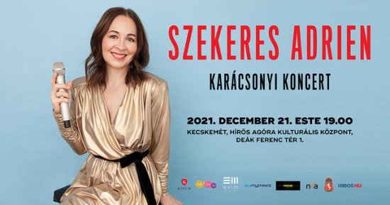 Hangolódj Szekeres Adriennel az ünnepekre! Karácsonyi koncert december 21-én, Kecskeméten.